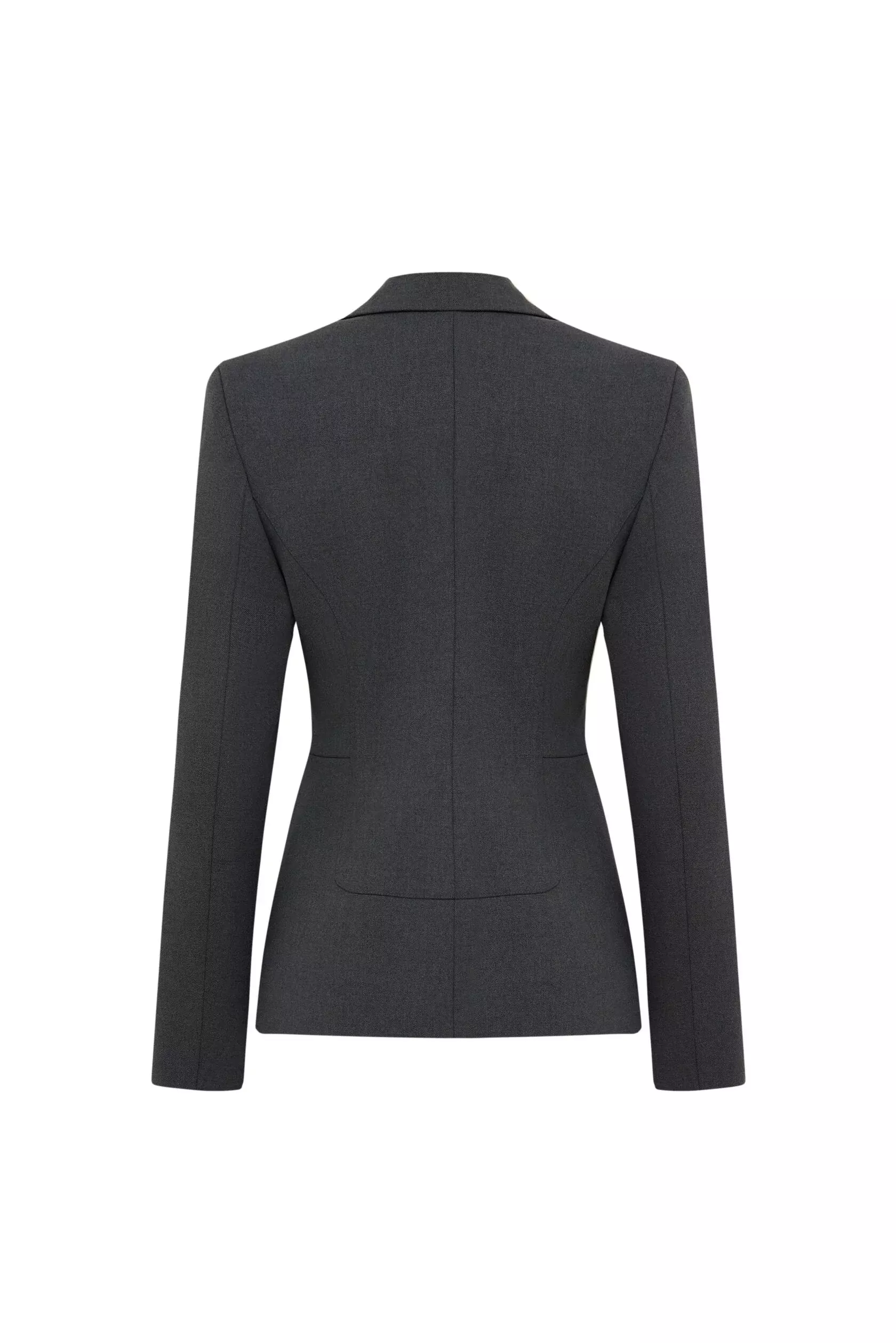 Жакет приталенный серый, Серый