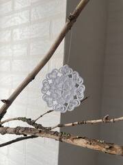 Снежинка-подвеска. Кружево NYK-2503S-Midi
