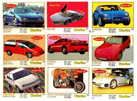 Вкладыш TURBO Турбо - Желтая серия (набор 20 штук) - № 262, 267, 272, 274, 277, 278, 279, 280, 281, 282, 284, 285, 286, 288, 289, 290, 293, 294, 295, 289