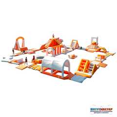 Надувной аквапарк на воде «Пиратский остров» 23х21х5 м