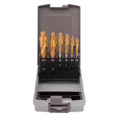 Набор цековок М3-M10 DIN373 (проходные) HSS-TiN 6шт Ruko 102450TRO