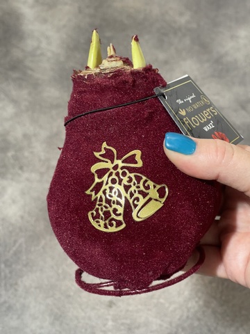 Гиппеаструм в вельвете бордовый с декором