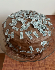 Посыпка для Торта Деньги Доллары 2.5*1 см, 160 шт (вафельная бумага)