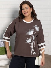Блуза Джаз (шоколад) Б15171-4М LT Collection