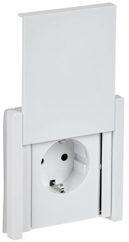 FORTE&PIANO Роз. с з/к/ш с кр. б/к 16А IP44 FP219 бел. IEK