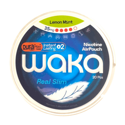 Жевательный табак WAKA 20pcs 35mg X-Strong - Лимон Мята