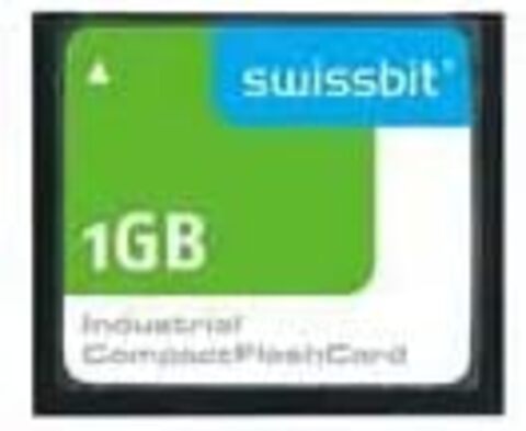 Карта памяти промышленная Swissbit 1GB Industrial Compact Flash, C-500, SLC Flash, -40C ~ 85C