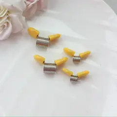 Пружина-стоппер с 30 мм (Bead Stopper), цвет жёлтый, 2 штуки, И052