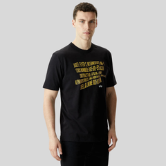 Футболка Alpha Industries Alpha Warped Label Tee Black (Черный)