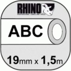 Картридж DYMO с термоусадочной трубкой 19mm x 1.5m, черный на белой трубке