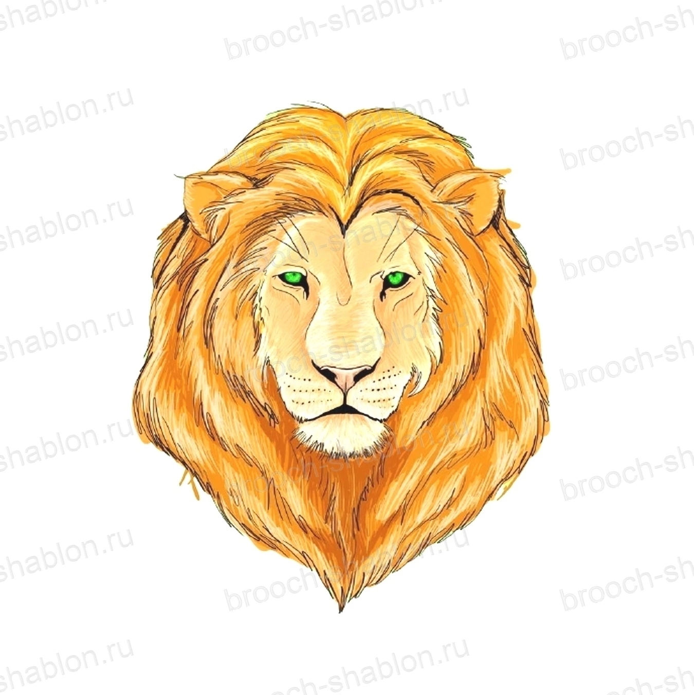 ШАБЛОН ЛЕВ – купить за 72 ₽ | BROOCH-SHABLON