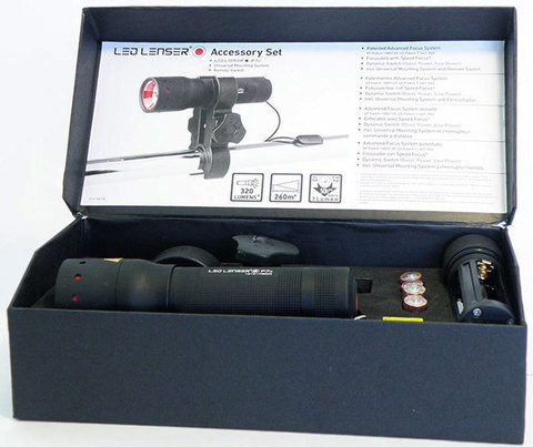 Фонарь светодиодный с креплением LED Lenser P7.2N , 320 лм., 4-AAA