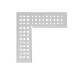 Решетка для дренажного углового желоба 75 мм, оцинкованная сталь, арт. ADZ-R103R AlcaPlast фото