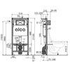 Alcaplast AM101/1120-4:1 RU M578-0001 Сет 4в1 Инсталляция+крепл.+шумоизоляция+кнопка M578 черн.мат (302433)