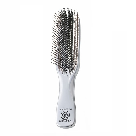 Расческа Scalp Brush Plus c удлиненной ручкой (серебро)