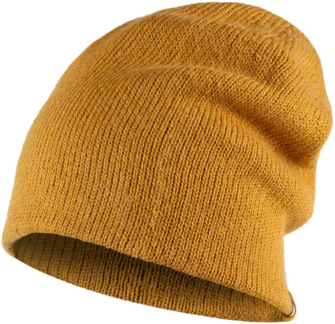 Вязаная шапка Buff Hat Knitted Jarn Ocher фото 1