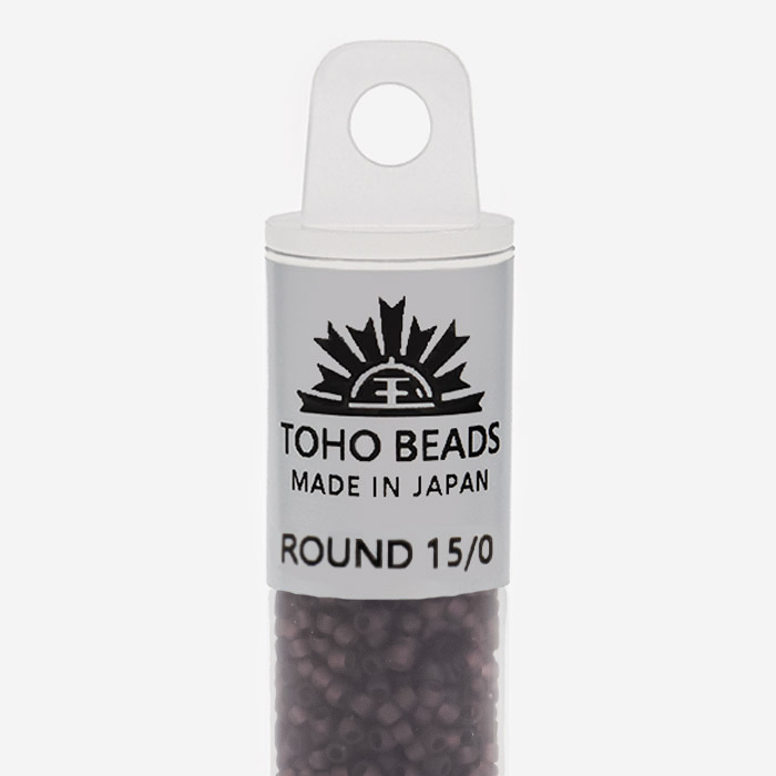 Японский бисер TOHO Round 15/0 (№6СF), прозрачный матовый
