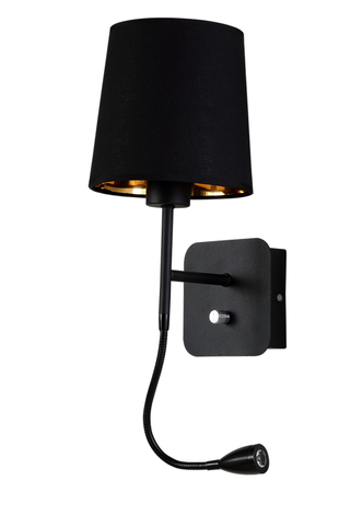Настенный светильник Crystal Lux PABLO AP2 BLACK/BLACK-GOLD