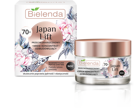 BIELENDA JAPAN LIFT Восстанавливающий крем против морщин для лица 70+ ночь 50мл (*6)