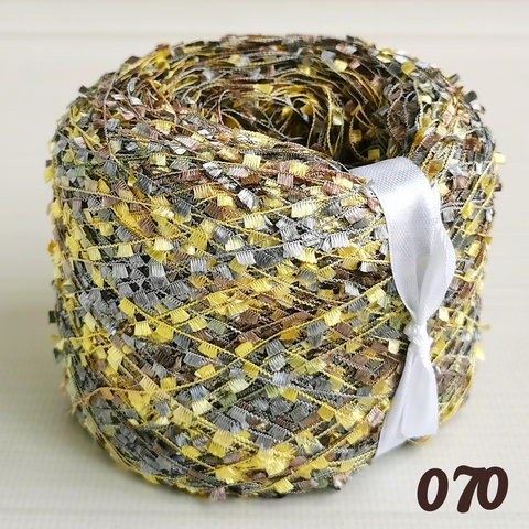 Пряжа бобинная фантазийная Реснички, 070 Мультиколор