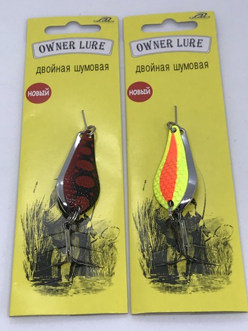 Блесна двойная шумовая OWNER LURE 10г ( 20 цветов)