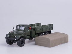 KRAZ-255B board with awning 1979 green 1:43 Nash Avtoprom