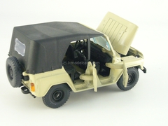 UAZ-469 beige with trailer khaki 1:43 Agat Mossar Tantal