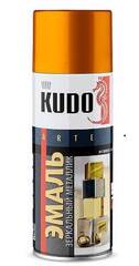 Краска аэрозоль металлик золото зеркальный 520мл KUDO KU-1034