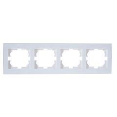 RAIN 703 0202 149 Рамка 4-ая гориз. б/вст белая 10шт/120шт