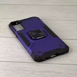 Противоударный чехол Strong Armour Case с кольцом для Samsung Galaxy S21 Plus (Фиолетовый)