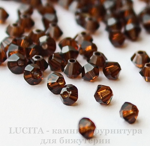 5328 Бусина - биконус Сваровски Mocca 3 мм, 10 штук