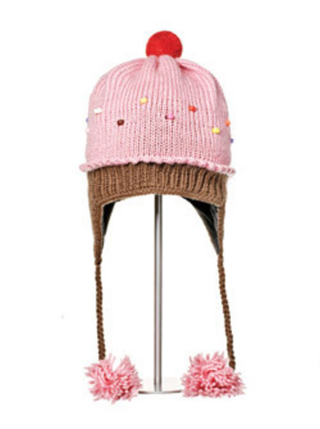 Картинка шапка с ушами Knitwits Strawberry Cupcake  - 1