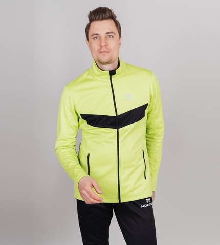 Разминочная куртка Nordski Base True Lime/Black