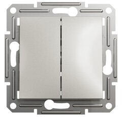 ВЫКЛЮЧАТЕЛЬ 2-КЛ БЕЗВИНТ. БРОНЗА ASFORA /SCHNEIDER/