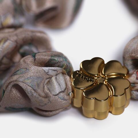 Резинка для волос Mollen Лазоревый цветок пудровая