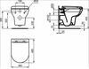 Ideal Standart X042601 3 в 1 EXACTO Промо-комплект, состоящий из: EXACTO Rimless безободковый подвесной унитаз с сидением и крышкой с функцией плавного закрытия UV09001, дюропласт, с функцией fast fix (легкосъемное); R020467 PROSYS FRAME 120 M Встраи