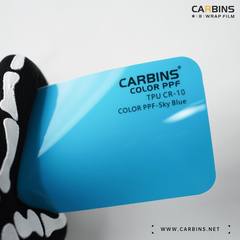 Carbins Color PPF Sky Blue CR 10 голубая цветная полиуретановая защитная антигравийная пленка