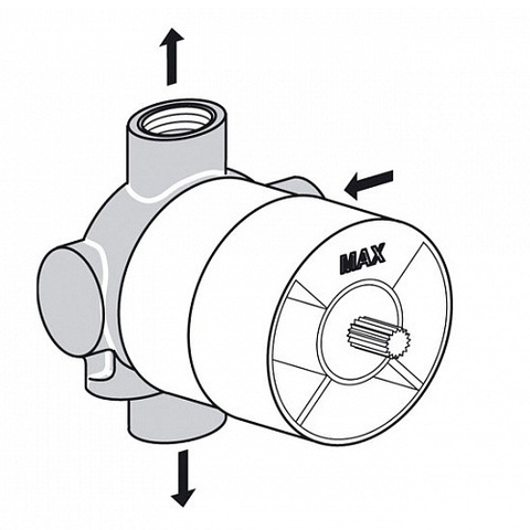 Встраиваемая часть многоходового переключателя Ideal Standard A2393NU