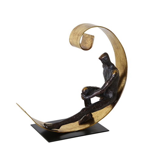 Статуэтка Man On Round Shelf Decoration B