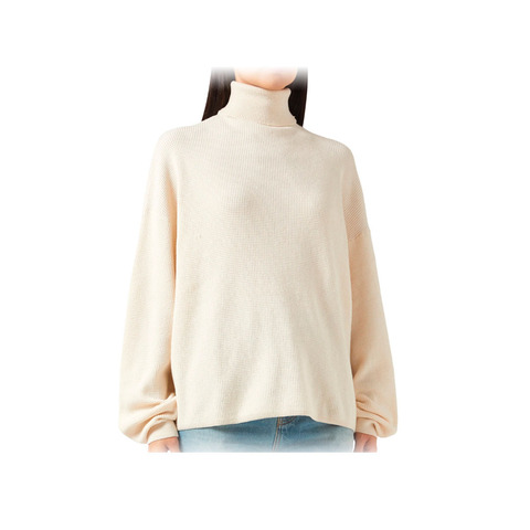 Свитшоты Waffle Roll Neck Sweatshirt in Nylon-blend Knit