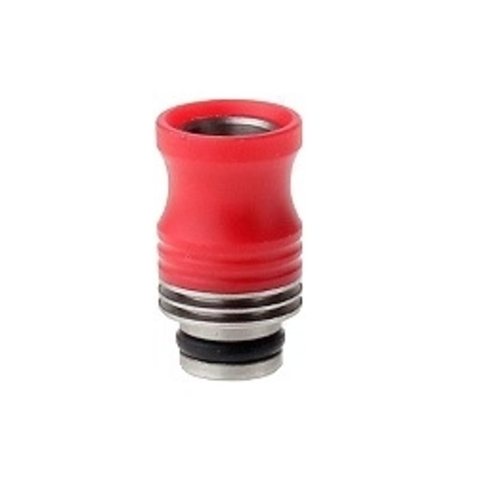 Drip-Tip SS+POM Hybrid 21 мм красный