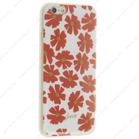 Накладка силиконовая для Apple iPhone 6s/ 6 цветы вид 7