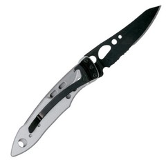 Складной нож Leatherman Skeletool KBX Black & Silver (832619) | Multitool-Leatherman.Ru