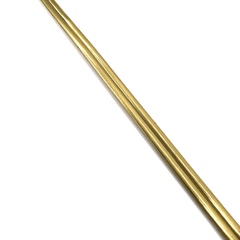 Витражная лента на отрез двойная 2мм., Золото матовое