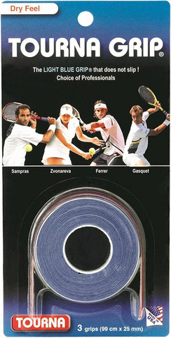 Намотки теннисные Tourna Grip Dry Feel 3P - blue