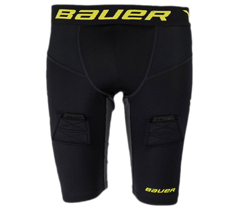 Компресс. шорты с раковиной и липучками BAUER S17 PREMIUM COMP JOCK SHORT YTH S