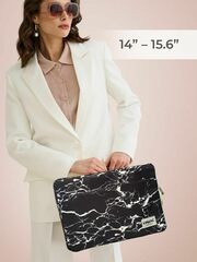 Чехол для ноутбука 14" и 15,6" (Черный мрамор)
