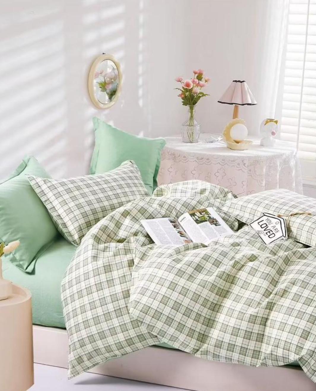 ZEPHYR HOME Двуспалка Фланель Зеленый