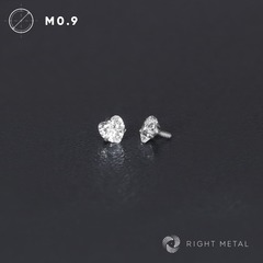 Cubic Zirconia Heart Crystal