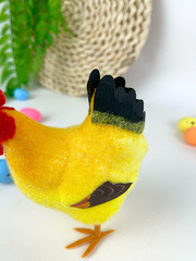 Курица реалистичная, пасхальный декор, миниатюра, 10*8*4,8 см, 1 шт.